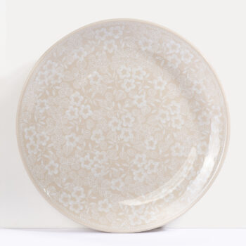 farfurie ceramica termorezistenta colorata alb 25 cm
